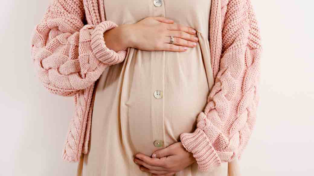 pregnant woman's belly